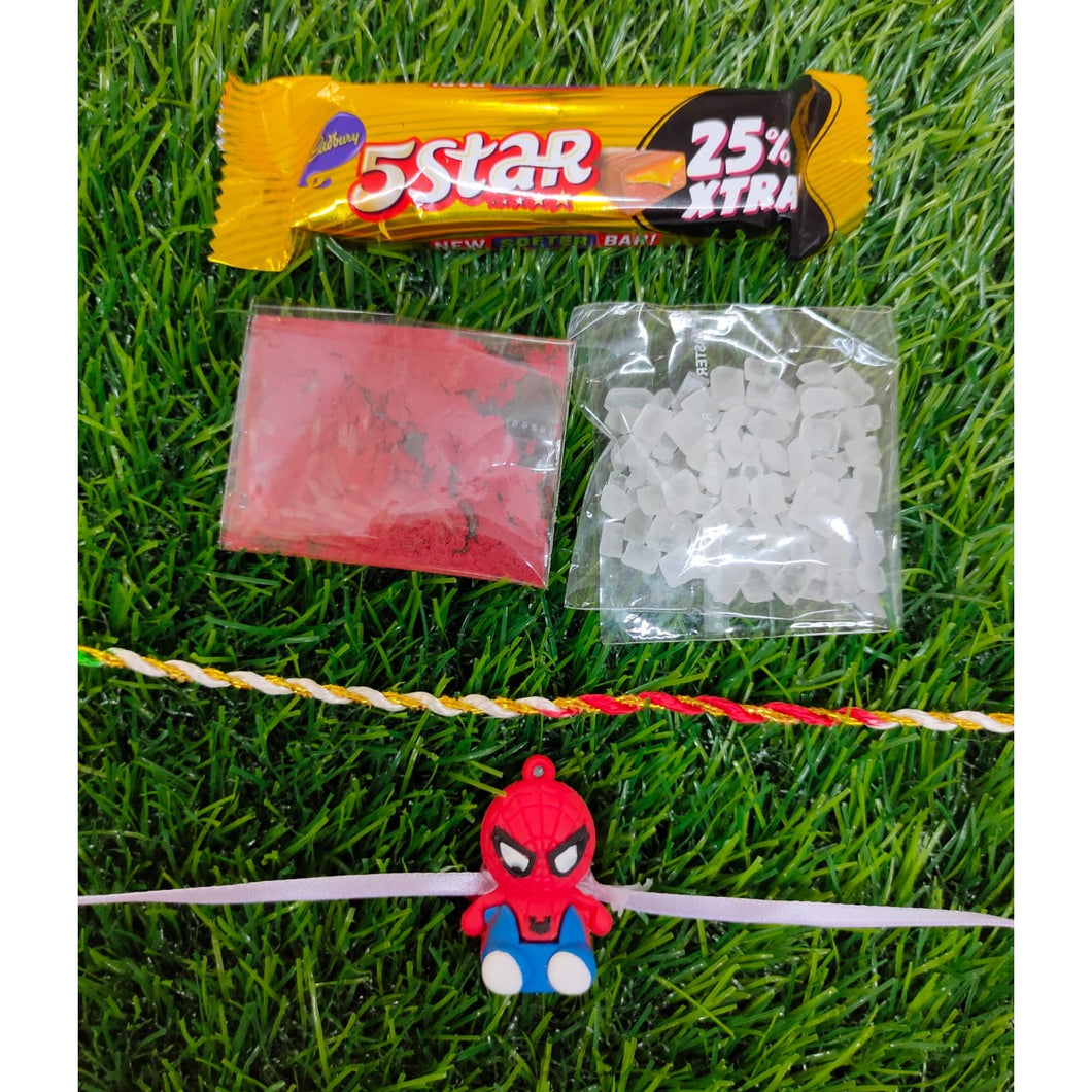 Kids Spiderman Rakhi Raksha bandhan Chocolate combo - Beautiful Rakhi