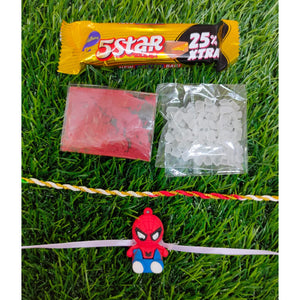 Kids Spiderman Rakhi Raksha bandhan Chocolate combo - Beautiful Rakhi