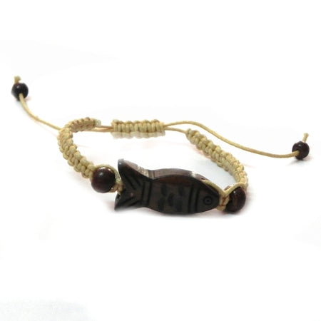 New Feng Shui Beige String Fish Bracelet For Good Fortune And Wealth