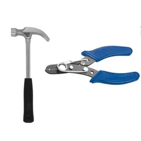 Multi Hand Tool Kit Combo Wire Cutter And Claw Steel Hammer-ht44