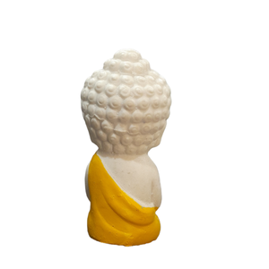 Child Buddha Yellow Color for Car Dashboard, Gift Item and for Decorative Showpiece - 8 cm (Polyresin)