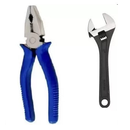 Hand Tool Combo Combination Plier and Single Open Multipurpose Adjustable Spanner Wrench-6inch Multi Uses Hand Tool Kit-ht45