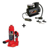 Car Special Combo - 2 Ton Hydraulic Jack + Air Compressor - halfrate.in