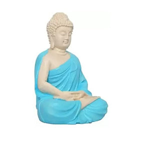 Buddha Blue Color for Car Dashboard, Gift Item and for Decorative Showpiece - 12 cm (Polyresin)