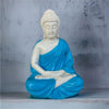 Buddha Blue Color for Car Dashboard, Gift Item and for Decorative Showpiece - 12 cm (Polyresin)