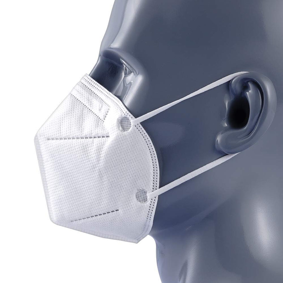 Face Mask With 5 Layer Protection & Adjustable Nose-Pin, MDSAP, FDA, CE, ISO, BIS Certified. Made in India Free Ear Relief Strip