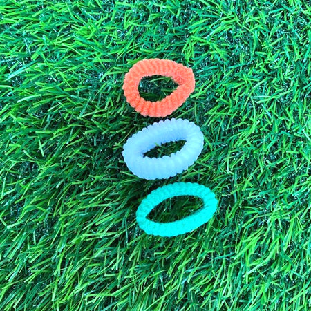 Tri-Color Independence Day Special Tricolor / Tiranga 3 Hair Rubber Bands For Girls/Women