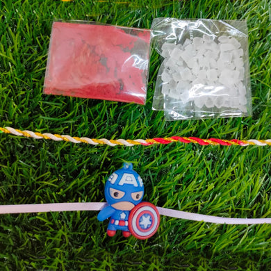 Kids Captain America Rakhi Raksha bandhan combo - Beautiful Rakhi
