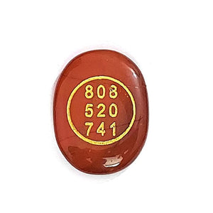 Natural Carnelian Zibu Symbols Crystal Stone Money Switch Word Zibu Coin Cabochon Oval Shape Feng Shui Money Coin for Energy, Manifestation & Good luch