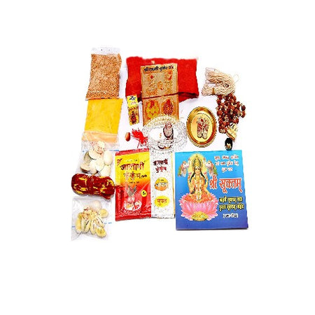 Diwali Pujan Packet | Lakshmi Puja Kit | Dipawali Pujan Samagri for Home and Office Diwali Puja Items in one Packet-PK04