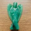 Green Aventurine Lucky Angel for Reiki Crystal Stone Healing Therapy Natural Crystal Stone Angel Size 2 Inch approx.