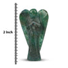 Green Aventurine Lucky Angel for Reiki Crystal Stone Healing Therapy Natural Crystal Stone Angel Size 2 Inch approx.