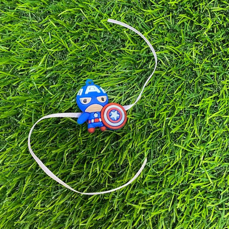 Kids Captain America Rakhi Raksha bandhan Chocolate combo - Beautiful Rakhi