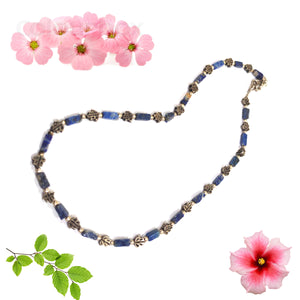 Lapis Lazuli Necklace Natural Crystal Stone AAA Quality Beads with Special Beads Fashion, Reiki Healing & Crystal Healing Jewellery