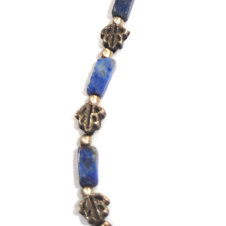 Lapis Lazuli Necklace Natural Crystal Stone AAA Quality Beads with Special Beads Fashion, Reiki Healing & Crystal Healing Jewellery