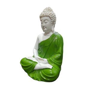 Buddha Green Color for Car Dashboard, Gift Item and for Decorative Showpiece - 12 cm (Polyresin)