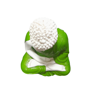 Buddha Green Color for Car Dashboard, Gift Item and for Decorative Showpiece - 12 cm (Polyresin)