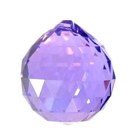 Fengshui Purple Crystal Hanging Ball for Good Luck & Prosperity - 40 mm