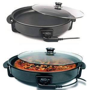 KITCHEN COOK KING MULTI COOKER NON STICK ELECTRIC PAN PIZZA PAN - halfrate.in