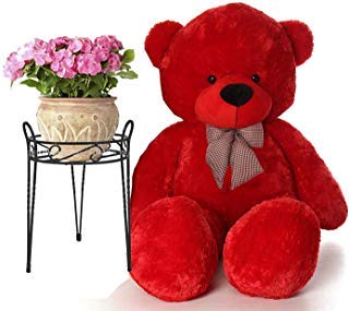 Premium Quality Huggable Teddy Bear, Plush Stuffed 150 cm (5 Feet) Red Color