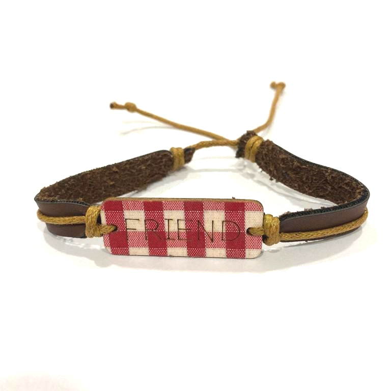 Handmade Friendship Band Leather Strap Beautiful Unisex Best Gifting, Express your Friendship  - FRD02