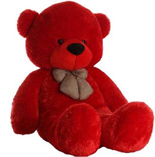 Premium Quality Huggable Teddy Bear, Plush Stuffed 180 cm (6 Feet) Red Color