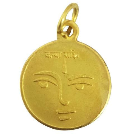 Kanya Rashi Virgo Zodiac Sign with Budh Greh  Yantra Golden Pendant Energized  - For Greh Shanti