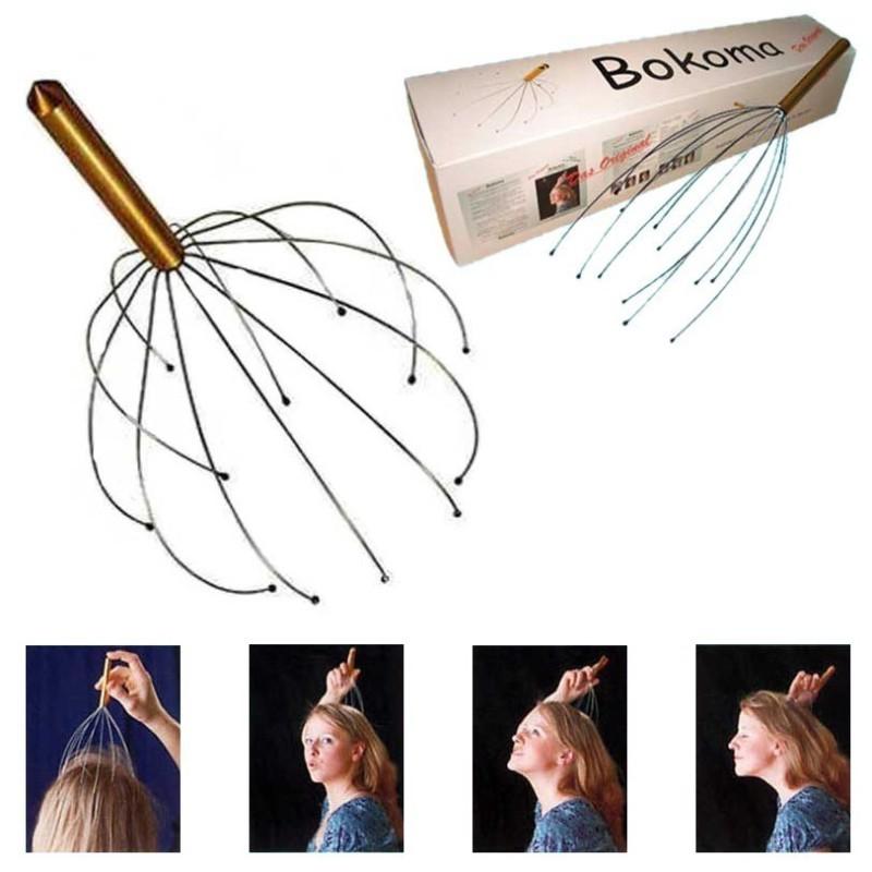 Ratehalf® Bokoma Head Massager Stress relief headache cure ache Massage Scalp Therapy - halfrate.in