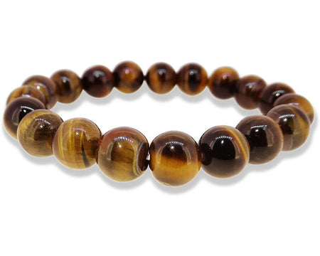 Natural Reiki Healing Tiger Eye Bracelet Natural 6 mm Beads Astrological gemstone | Positive effect | Unisex Both for Men & Women