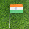 Indian Flag with Plastic Stick India Flag, Indian, Republic Day, Independence, Republic, Independence, National Flag (Pack of 2)