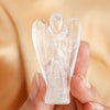 Quartz Crystal Lucky Angel for Reiki Crystal Stone Healing Therapy Natural Crystal Stone Angel Handcrafted Size 2 Inch approx.