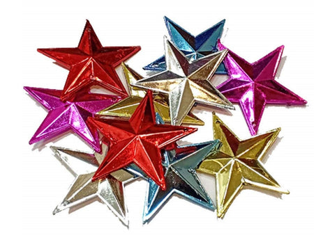 Multicolor Star Christmas Tree decoration Hanging Star Pack Of 24 pcs