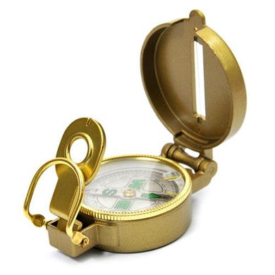 BRASS Finish MAGNETIC COMPASS with cover- useful in FengShui, Vastu and Travel