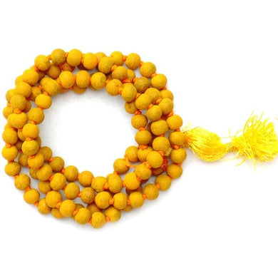 New Turmeric / Haldi Mala 108+1 Round Beads for Jaaps