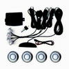Car Reverse Parking 4 Sensor Security Led Display Silver With Buzzer & Display - halfrate.in