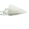 Natural White Quartz Crystal Pendulum Faceted Point Gemstone Reiki Healing Pendulums for Dowsing Scrying Reiki Puja & Crystal Healing