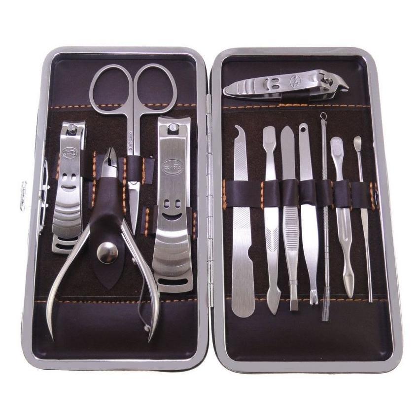 Ratehalf® Premium Manicure Kit 12 in 1 with Leatherette Case - halfrate.in