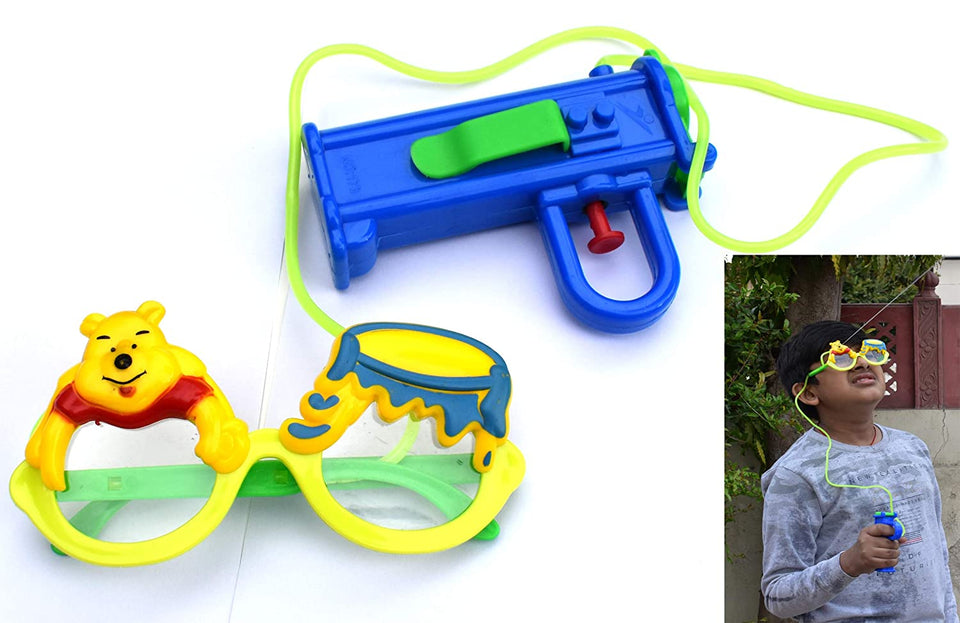 Holi Kids Play Holi Fun Goggles / Eyewear Pichkari with High Pressure Pichkari for Boys and Girls