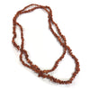 Goldstone / Sangsitara Mala Necklace Natural Crystal Stone Uncut Chip AAA Quality Beads Mala for Reiki Healing & Crystal Healing Stone for Unisex