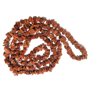 Goldstone / Sangsitara Mala Necklace Natural Crystal Stone Uncut Chip AAA Quality Beads Mala for Reiki Healing & Crystal Healing Stone for Unisex