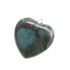 Bloodstone Heart Shape Pendant Reiki Healing and Crystal Healing Heart Shape Stone Pendant for Men & Women