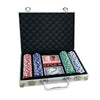 Poker Chips Set 200 Pcs Poker Kit with Aluminum Case Casino Chips 2 Decks of Playing Cards Poker Set