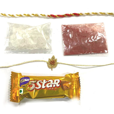 Handmade Shri Rakhi Raksha bandhan Chocolate combo - Beautiful Rakhi RK10