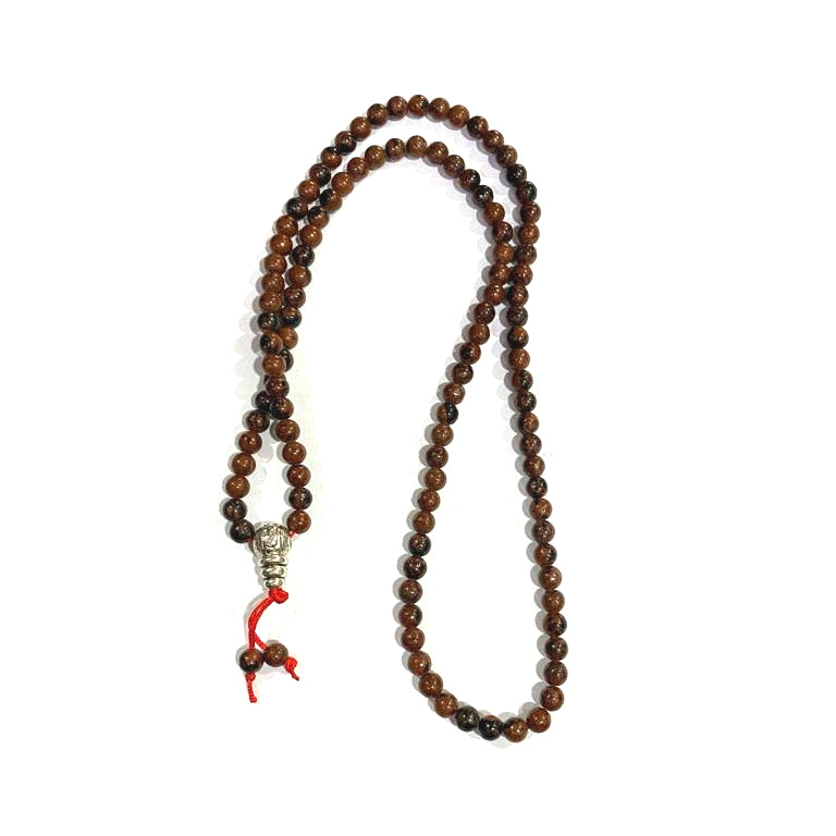 Red Jasper Jaap Mala Rosery for Pooja and Astrology (108+1 Beads; Bead Size : 6 mm)