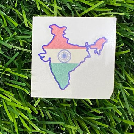 Tricolour Map of India Heart Tattoo for Body Independence day Republic day