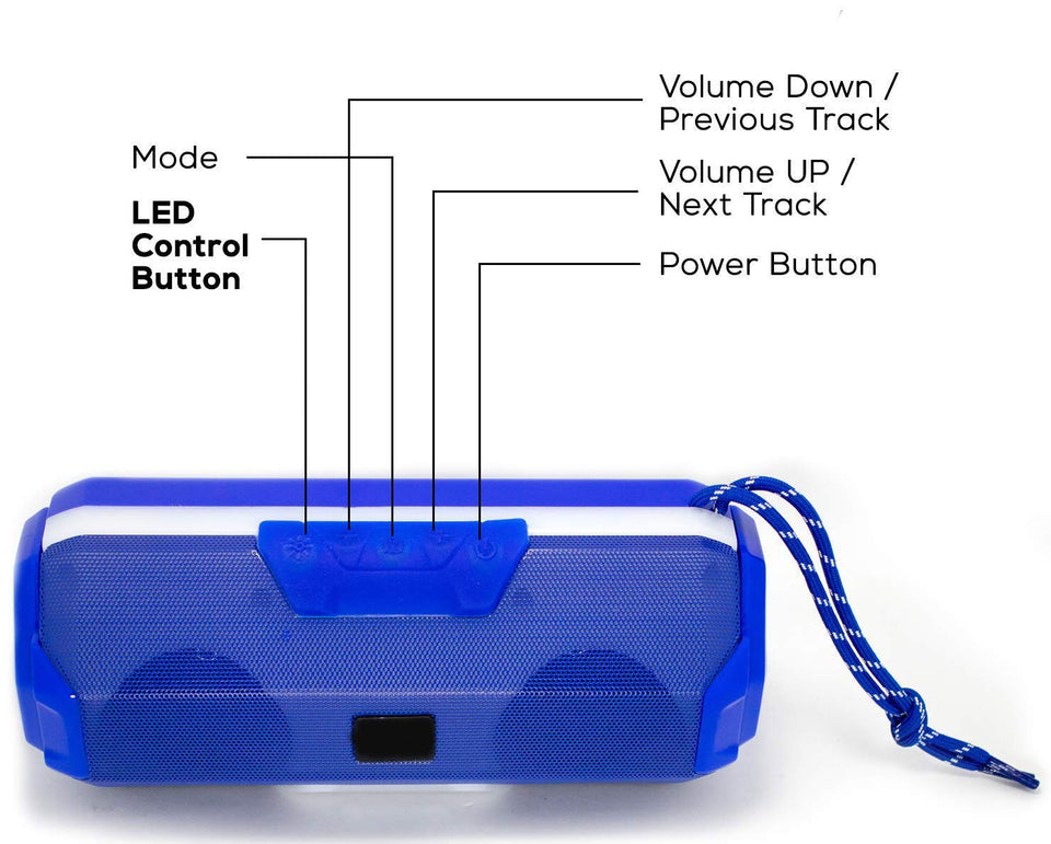 X06 High Power Sound Blast, Thunder Sound Wireless Bluetooth Speaker for Car/Laptop with USB/FM/TF Card & line in aux Bluetooth Speaker