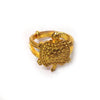 Gold Plated Tortoise Turtle Vastu Feng Shui Kachua Good Luck Charm Unisex Adjustable Free Size Finger Ring for Longevity