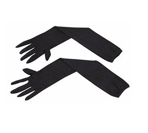 Long Sleeves Skin Protective Unisex Gloves - Black  color - halfrate.in
