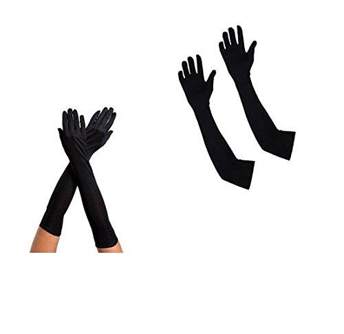 Long Sleeves Skin Protective Unisex Gloves - Black  color - halfrate.in