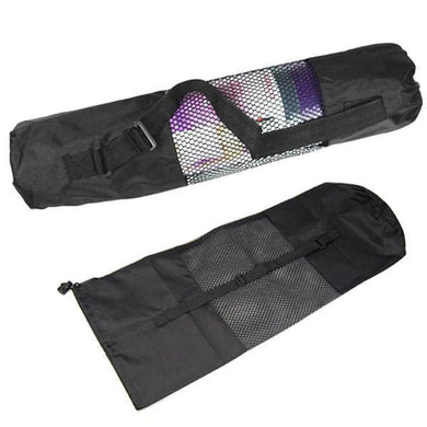 Ratehalf® Yoga Bag Mat Carry Exercise Mat Carrying Cover with Strap - Black 75 X 25 cm - halfrate.in